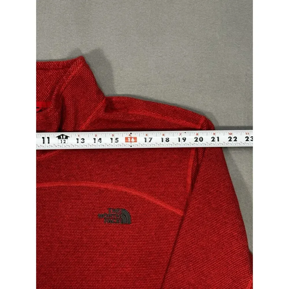 The North Face Men’s XXL Red Quarter Zip Fleece Pullover Jacket Sweater